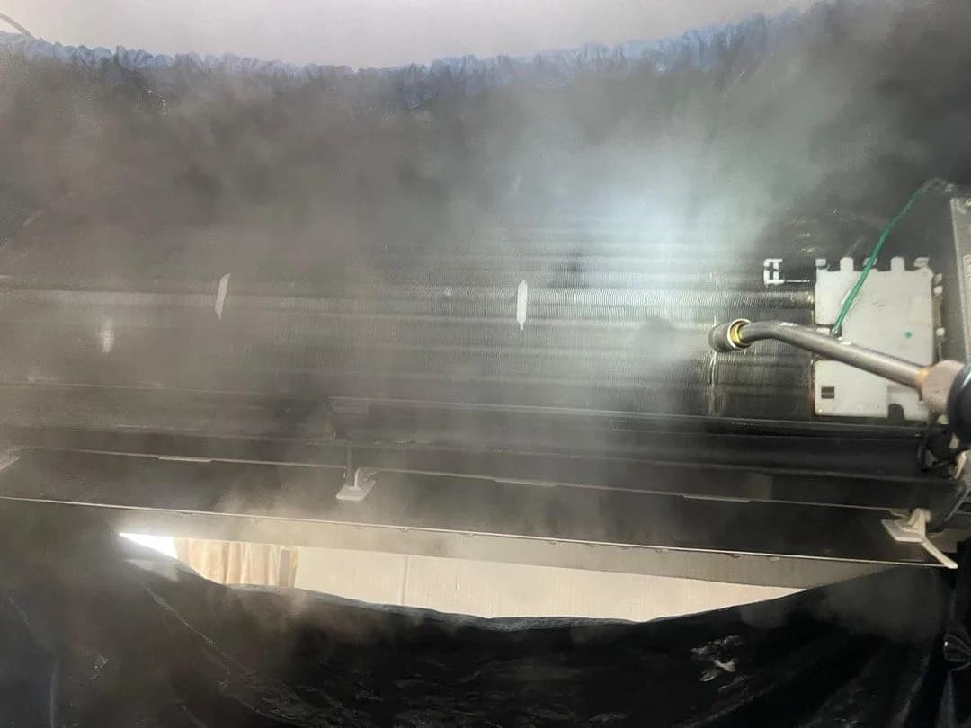 將軍澳住宅分體冷氣深層清洗現場